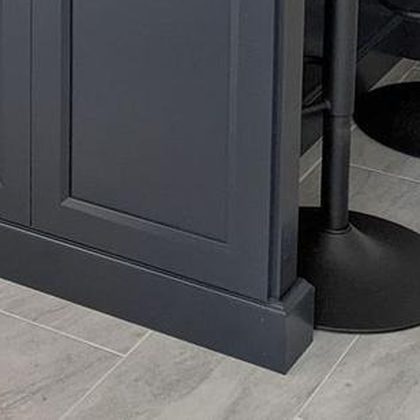 Navy shaker cabinetry