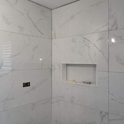 Marble-look porcelain