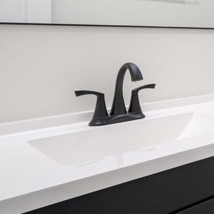 Matte black faucet